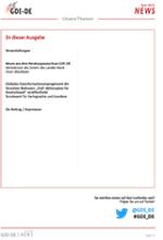 Inhaltverzeichnis GDI-DE News Juni 2022
